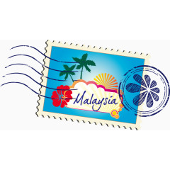 邮票马来西亚矢量