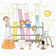 化学实验的学生