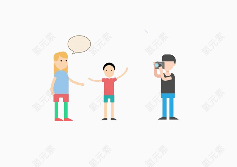 人物活动矢量图