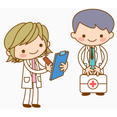 矢量医生出诊素材