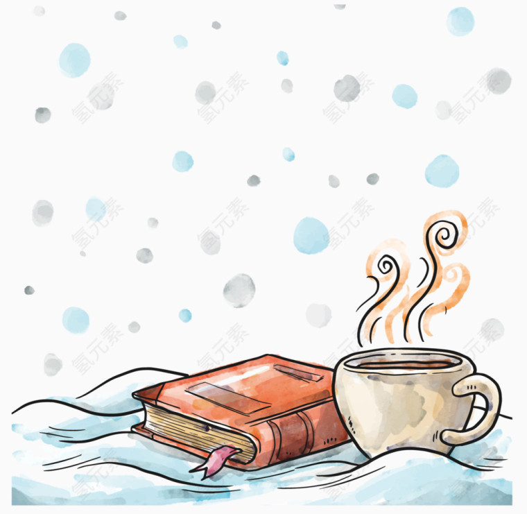 大雪温暖冬素材