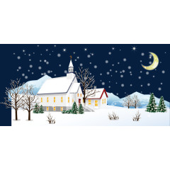 雪景挂雪素材