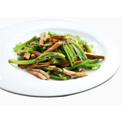 倒笃菜尖椒香干丝