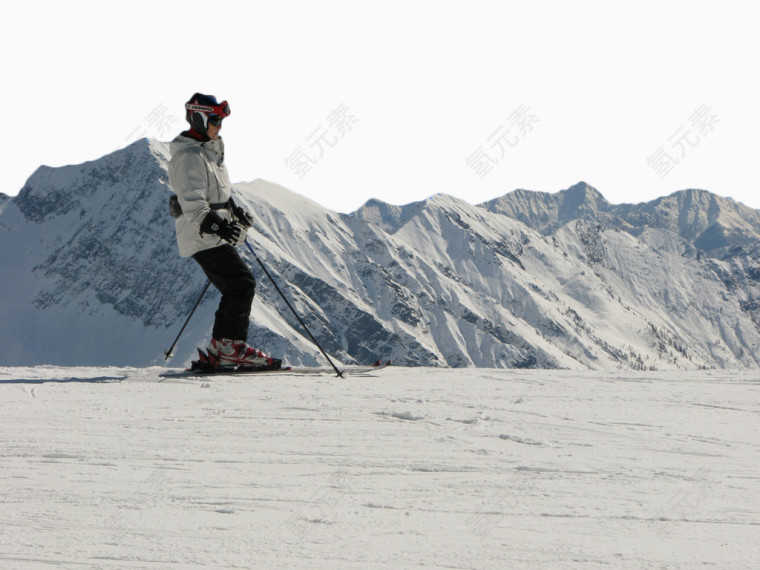 雪山下的滑雪场