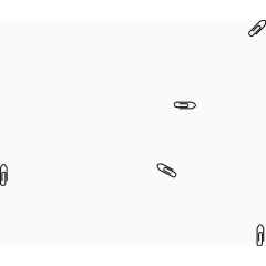 矢量创意设计文具回形针图