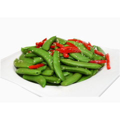 红椒炒豌豆