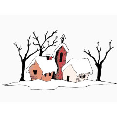 雪景房屋