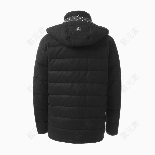 羊绒混纺面料可拆卸衣帽男士羽绒服