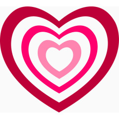 潮流心形矢量图