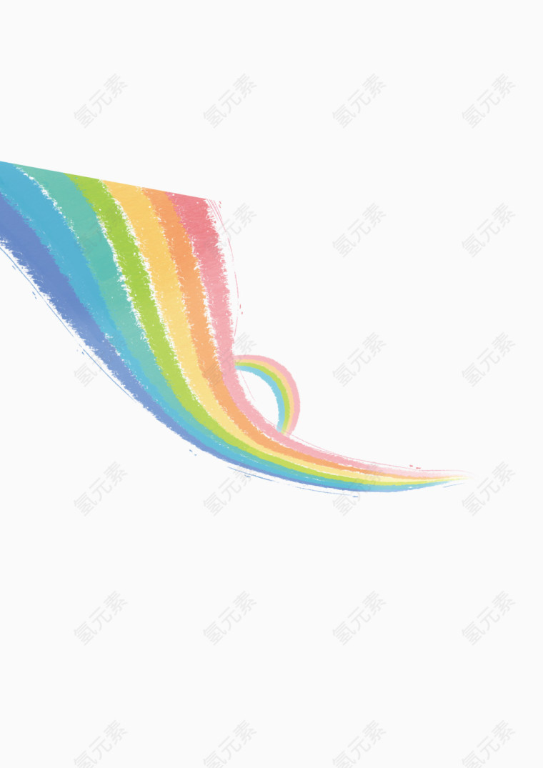 手绘彩虹背景