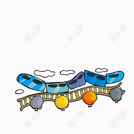 铁路上的火车