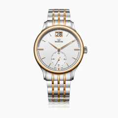 摩纹莫尔顿圆形石英手表