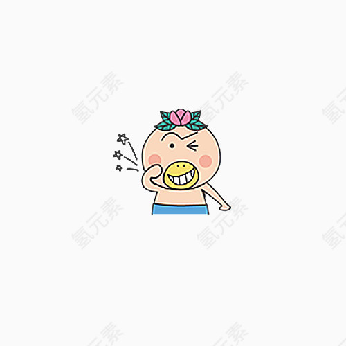 笑嘻嘻的装饰图案