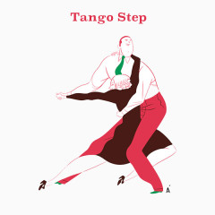 创意手绘探戈舞蹈