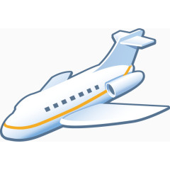 矢量PPT创意旅游飞机图标