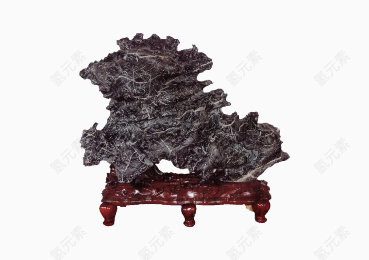 灵璧石舞狮免抠摄影图片