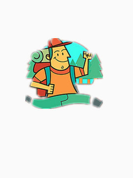 快递小哥矢量图