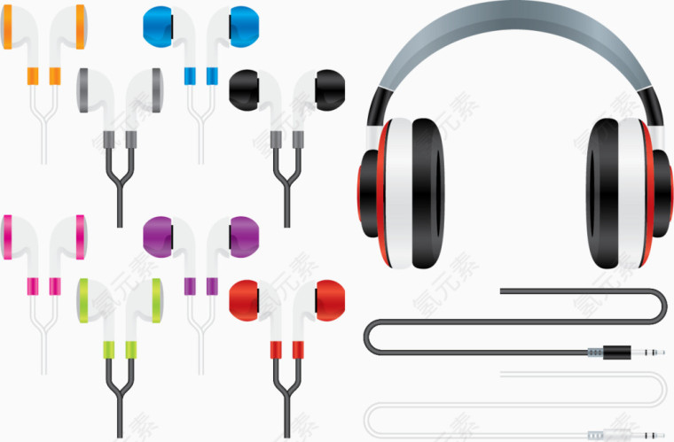 矢量图优质耳机