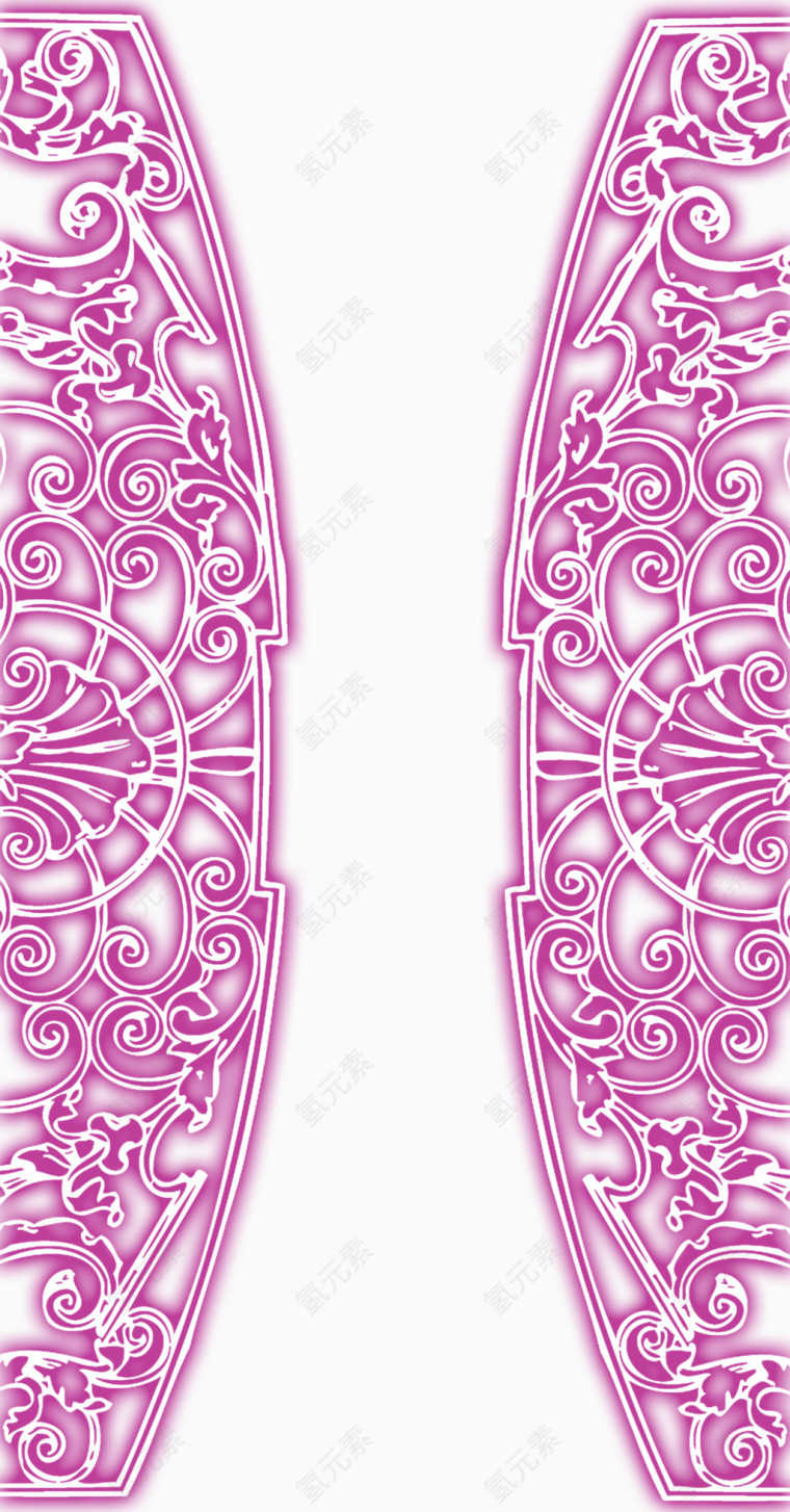 粉红色花纹