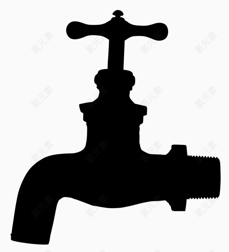 水笼头剪影