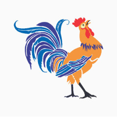 昂首挺胸的公鸡