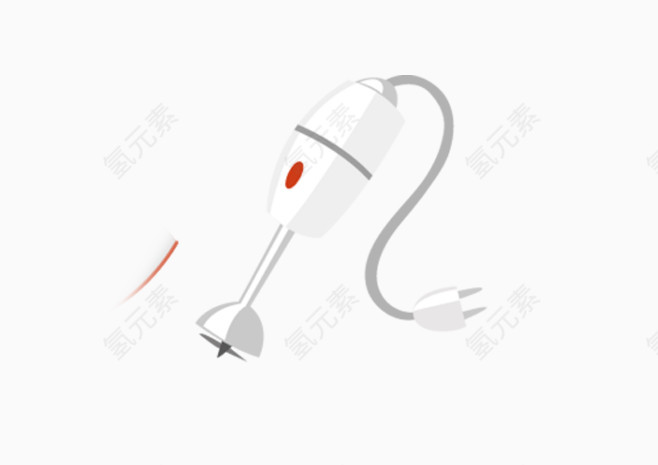 家用电器插电手绘扁平化