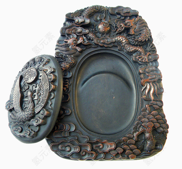 龙凤呈祥砚
