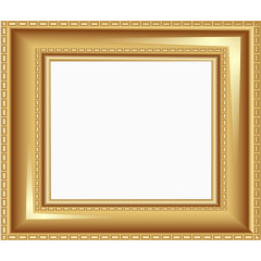 矢量手绘金色相框
