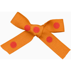 橙色花纹蝴蝶结布条