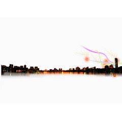 灯火通明的城市