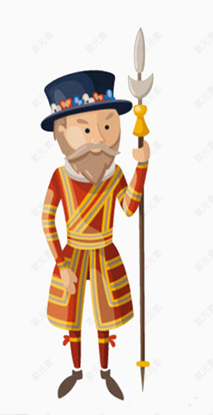 欧洲风情旅行元素