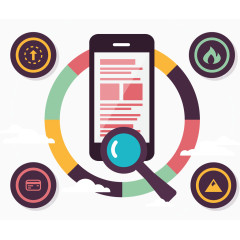 矢量手机放大镜