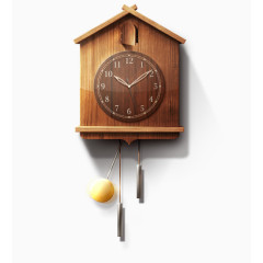 木质挂钟PNG素材