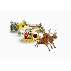 驾车的圣诞老人