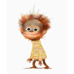 卡通猴子布娃娃