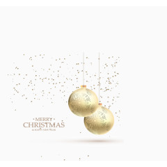 金色圣诞球
