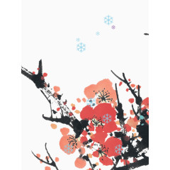 中国画梅花