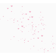 红色清新爱心漂浮素材