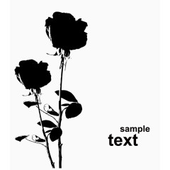 矢量玫瑰花海报素材