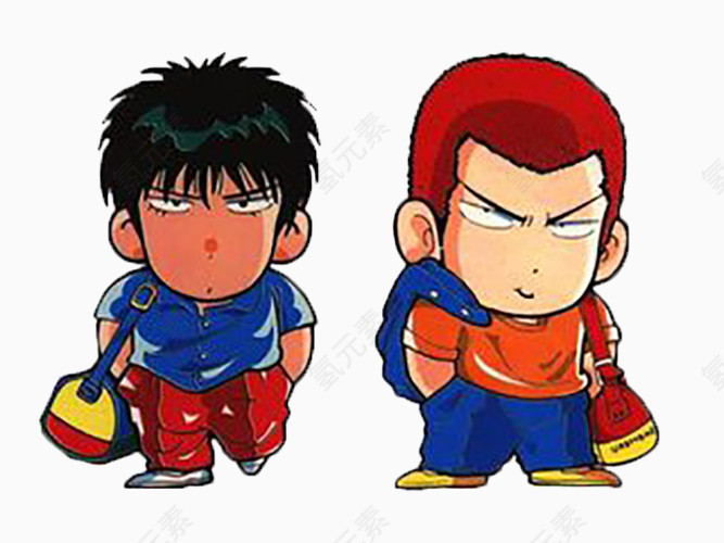 卡通可爱篮球高手