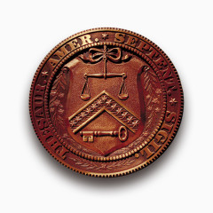 复古风格纪念币