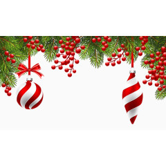 卡通松树叶彩球铃铛灯泡