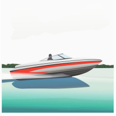游艇矢量素材