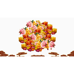 背景花团礼包