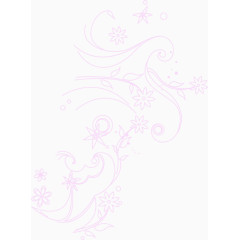 粉色古风温暖小花装饰