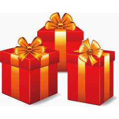 各式角度的礼物盒