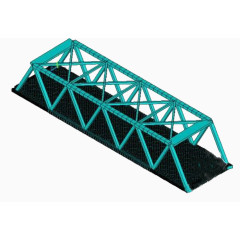 蓝色钢结构构件