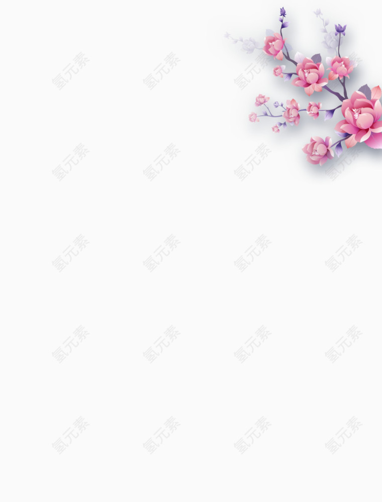 装饰图案桃花