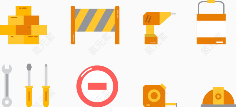 矢量图建筑施工的素材