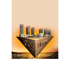 金三角房地产宣传单素材